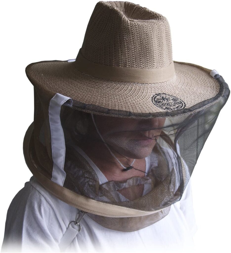 Beekeeper hat with Veil HunterBee beepeeping Cap net Vest with Veil