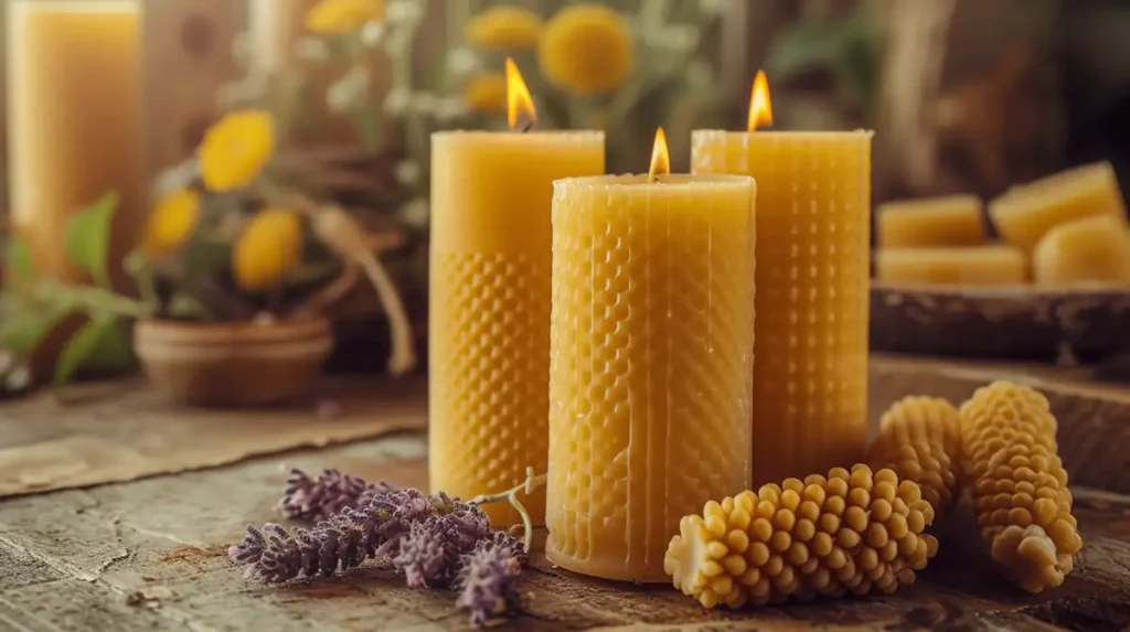 how to make natural beeswax candles