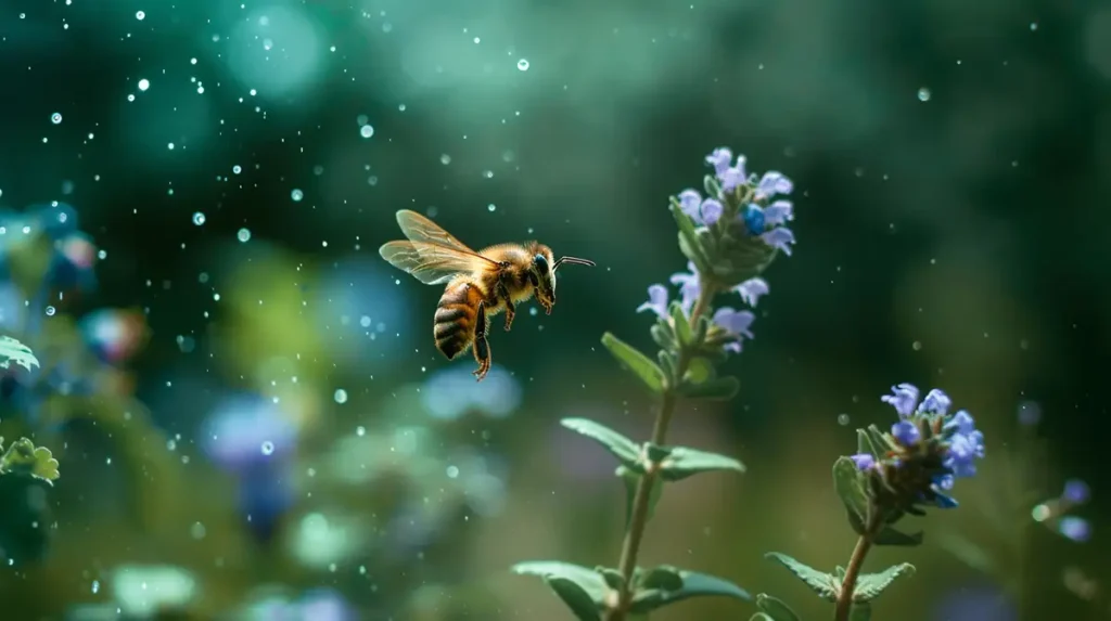 can bees fly in the rain