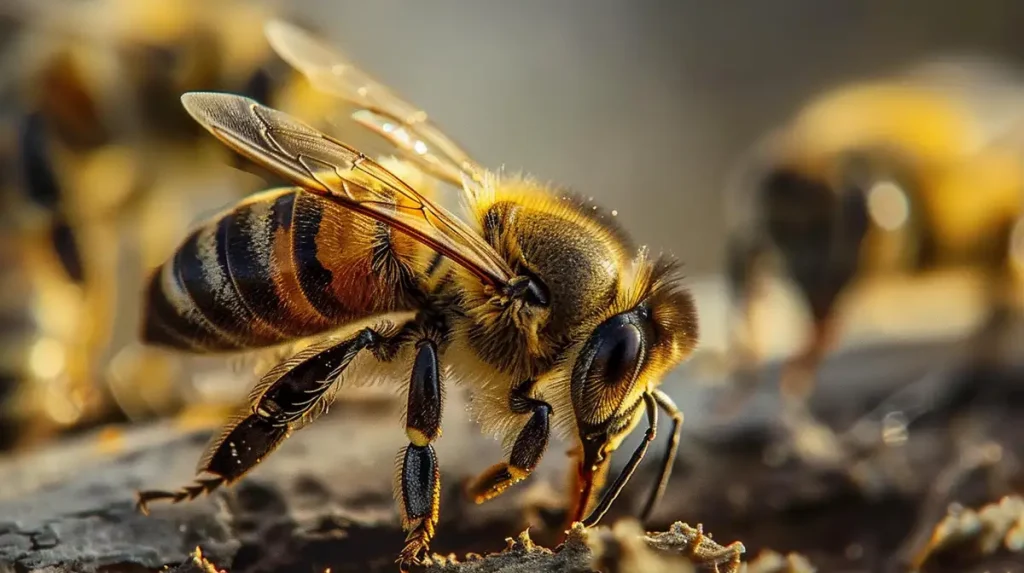 close up image of a bee