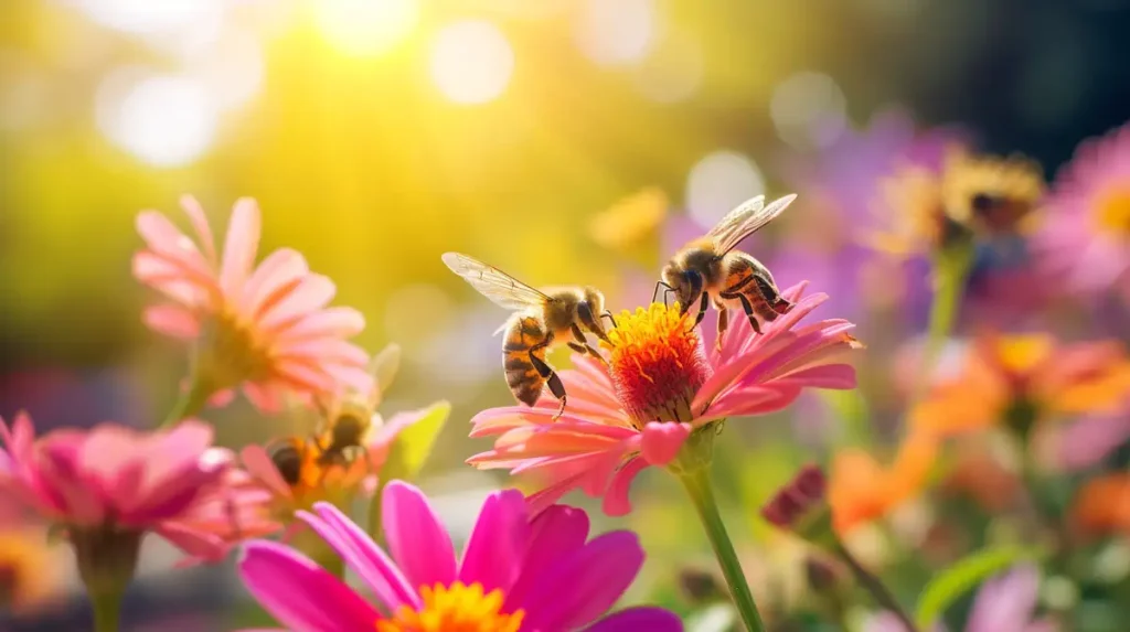 bees and flowers